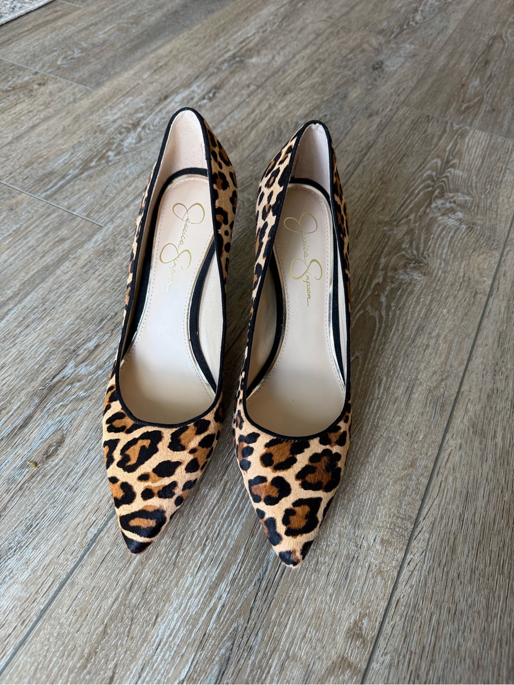 Jessica Simpson Leopard Print Pumps - Size 10
